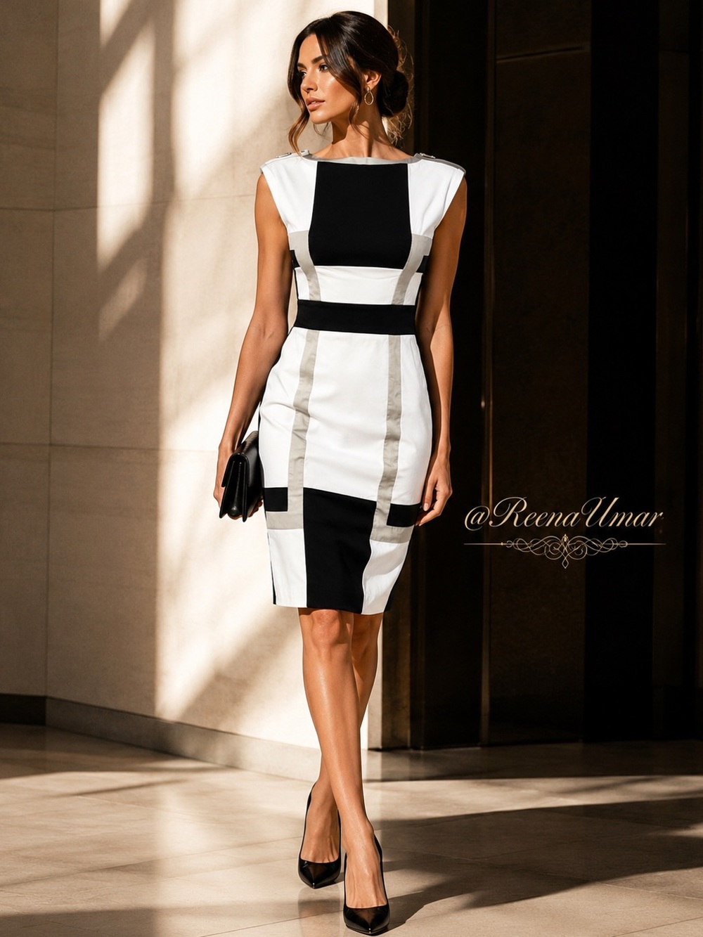 Karen Millen Colorblock Sheath Dress